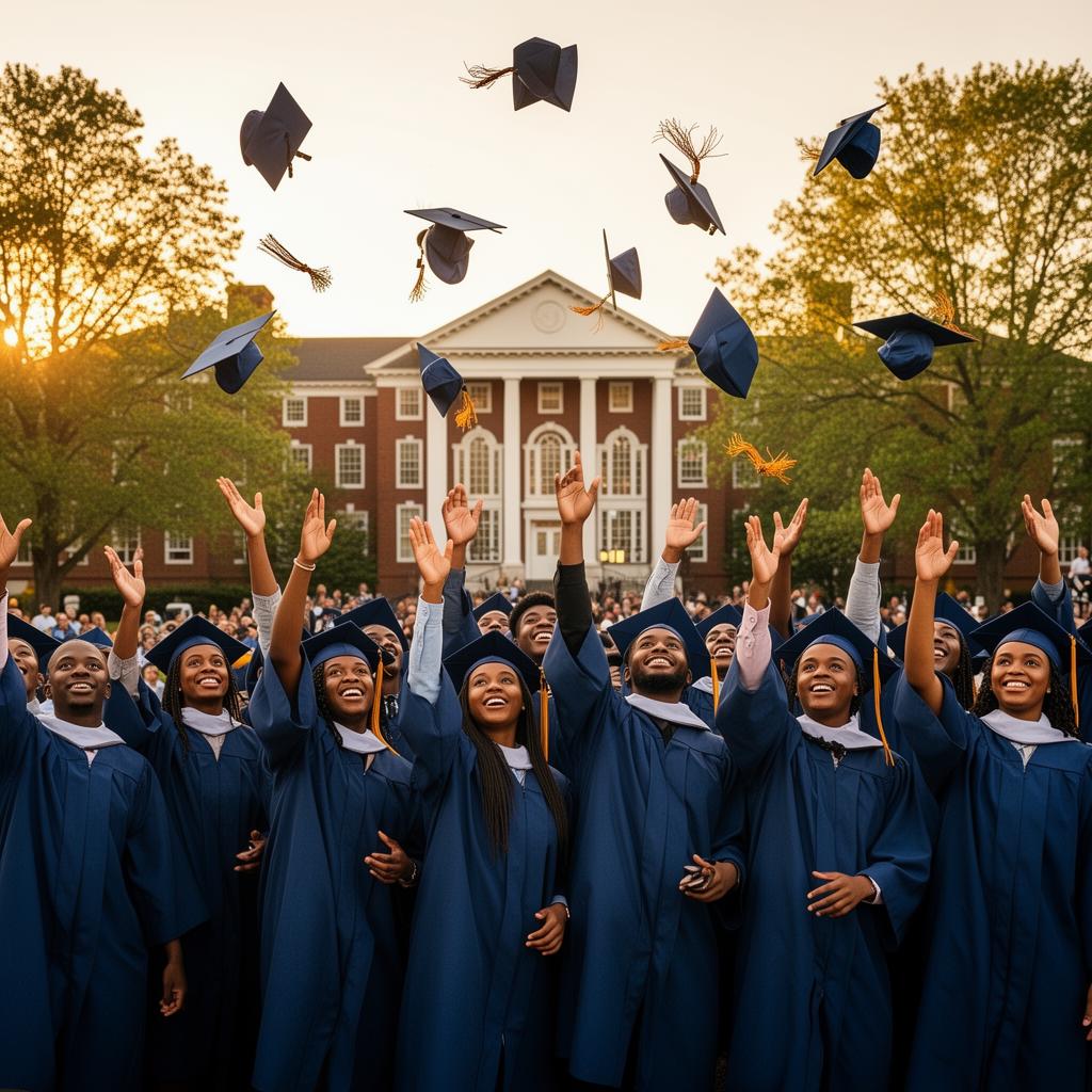TSU graduates celebrating